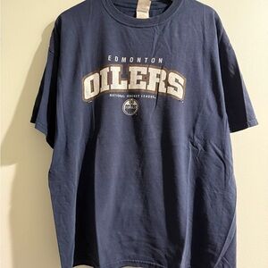 Vintage Edmonton Oilers Navy Blue T-Shirt